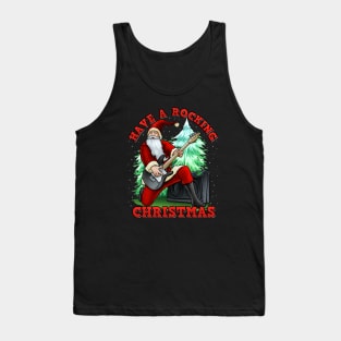 Have A Rocking Christmas Santa Claus Tank Top